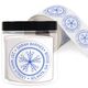 Ornate Snowflake Round Address Labels in a Jar Image 1 of 2