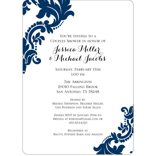 Damask Invitations