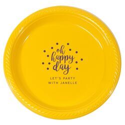 Confetti Dots Oh Happy Day Plastic Plates