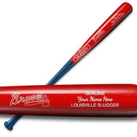 The Official Personalized Louisville Slugger with Atlanta Braves Logo