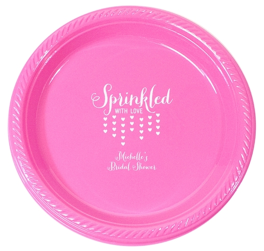 Sprinkled with Love Plastic Plates