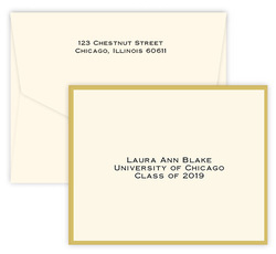 Personalized Thank You Note Cards The Stationery Studio Graduation Thank You Cards Gold Silhouette Folded Note On Double Thick Stock