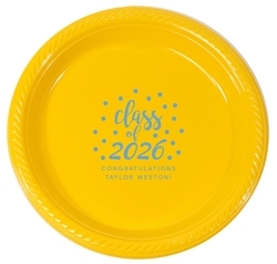 Class of Confetti Dots Plastic Plates