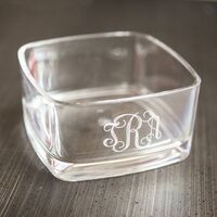 Personalized Etched Acrylic Square Bowl