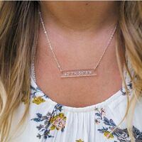 Meridian Necklace with Coordinates