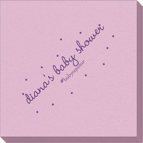 Sweet Little Stars Linen Like Napkins