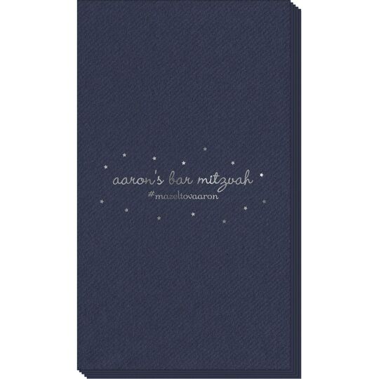 Sweet Little Stars Linen Like Guest Towels