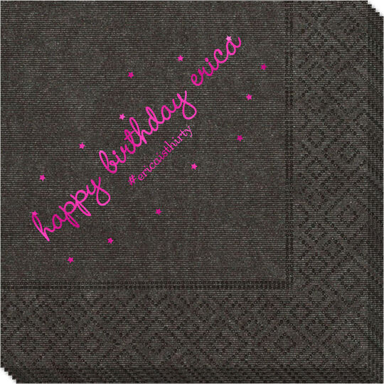 Sweet Little Stars Moire Napkins