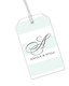 Mint Broad Stripes Vertical Hanging Gift Tags Image 1 of 2