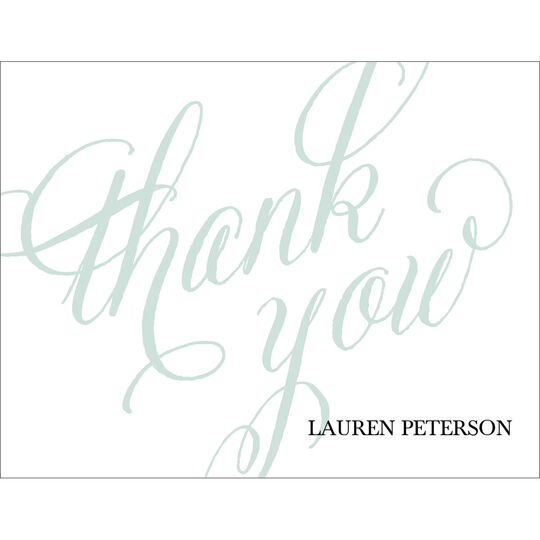 Big Thank You Folded Note Cards