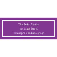 Classic Plum Return Address Labels