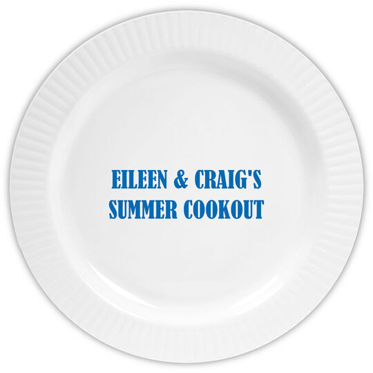 Design Your Own Personalized Ruffled Edge Plastic Plates
