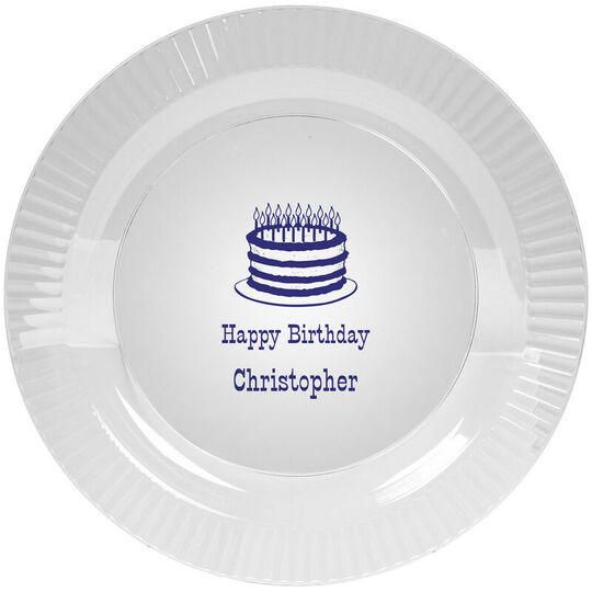 Design Your Own Personalized Ruffled Edge Plastic Plates