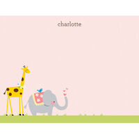 Animal Parade Flat Note Cards