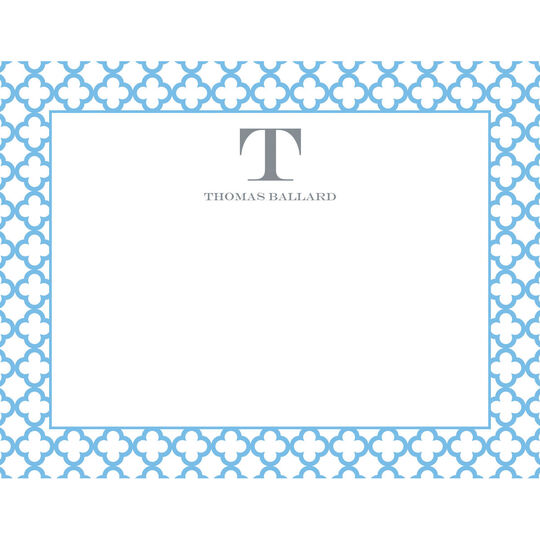 Bristol Blue Flat Note Cards