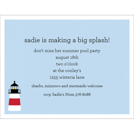 Lighthouse Invitations