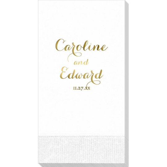 Darling Script Guest Towels