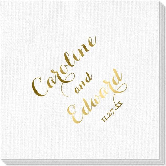 Darling Script Luxury Deville Napkins