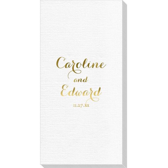 Darling Script Luxury Deville Guest Towels