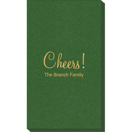 Perfect Cheers Linen Like Guest Towels