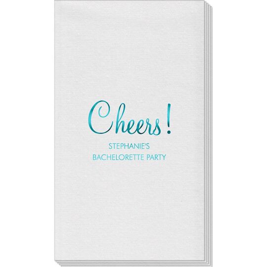 Perfect Cheers Linen Like Guest Towels