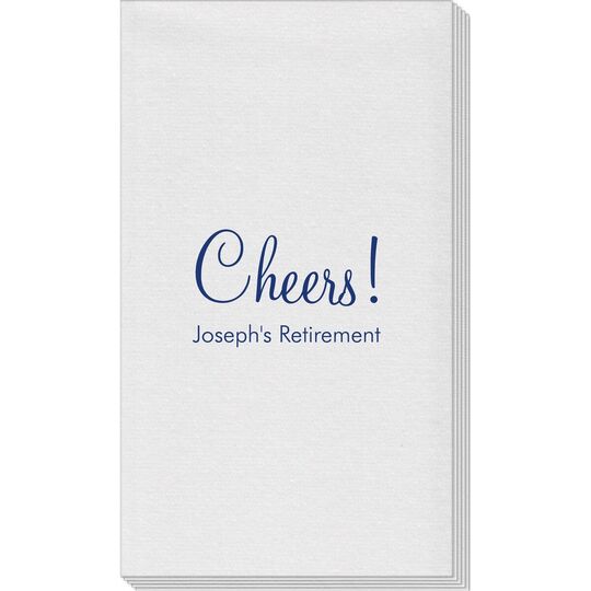 Perfect Cheers Linen Like Guest Towels