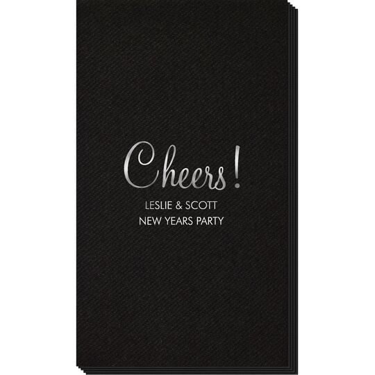 Perfect Cheers Linen Like Guest Towels