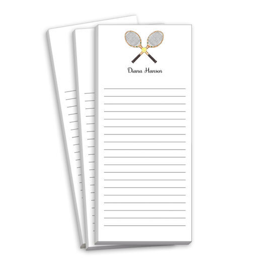Tennis Anyone Skinnie Notepads