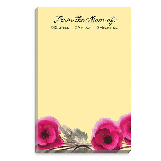 Yellow Poppy Mommy Notepads