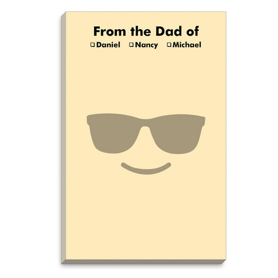 Yellow Emoji Sunglasses Face Notepad