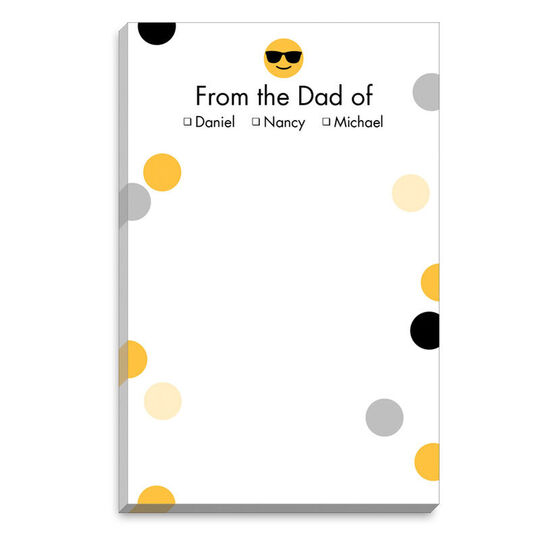 Emoji Sunglasses Dot Parent Notepads