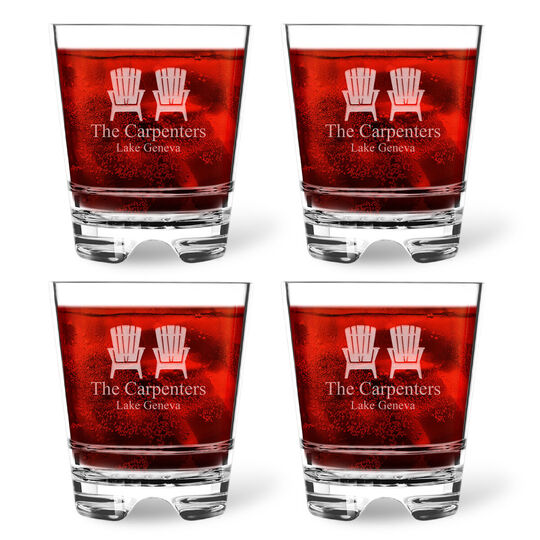 Personalized Tritan Acrylic 12 oz Double Old Fashioned Set – Adirondack Chairs