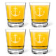 Personalized Tritan Acrylic 12 oz Double Old Fashioned Set - Anchor + Initials Image 1 of 2