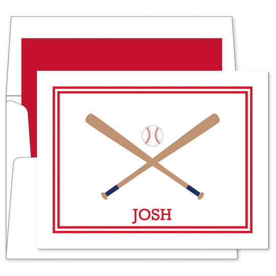 Home Run Folded Note Cards