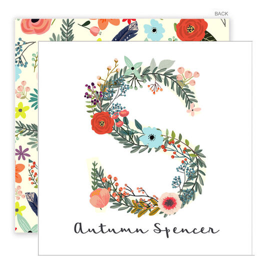 White Garden Initial Enclosure Cards