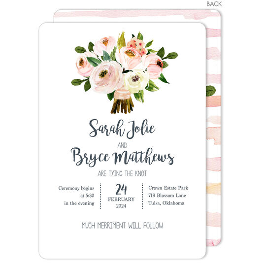 Pink Bouquet Invitations