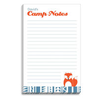 Blue Border Fox Camp Notepads