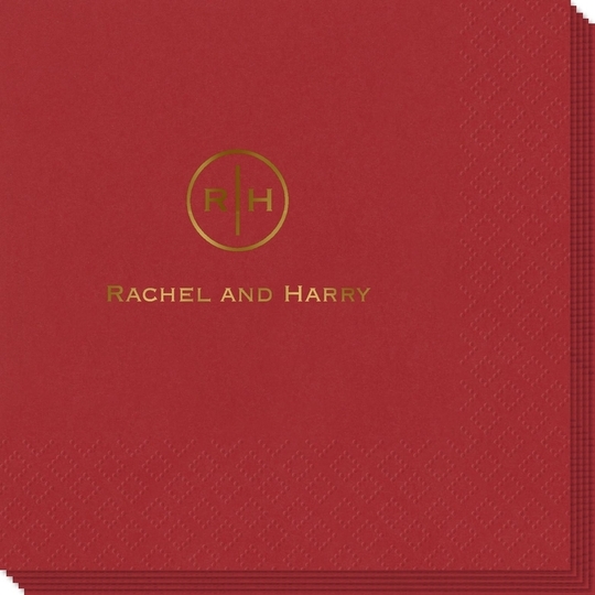 Circle Initials Napkins