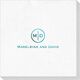 Circle Initials Luxury Deville Napkins Image 1 of 4