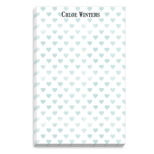 Sea Petite Hearts Notepad