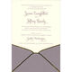 Lavender with Gold Trim Die-cut Pocket Invitations Image 1 of 2