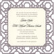 Grey Filigree Die-cut Frame Invitations Image 1 of 3