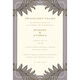 Lavender and Gold Fern Die-cut Frame Invitations Image 2 of 2