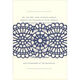 Navy Medallion Banded Die-cut Invitations Image 1 of 4