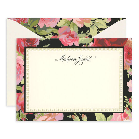 Black Rose Flat Note Cards