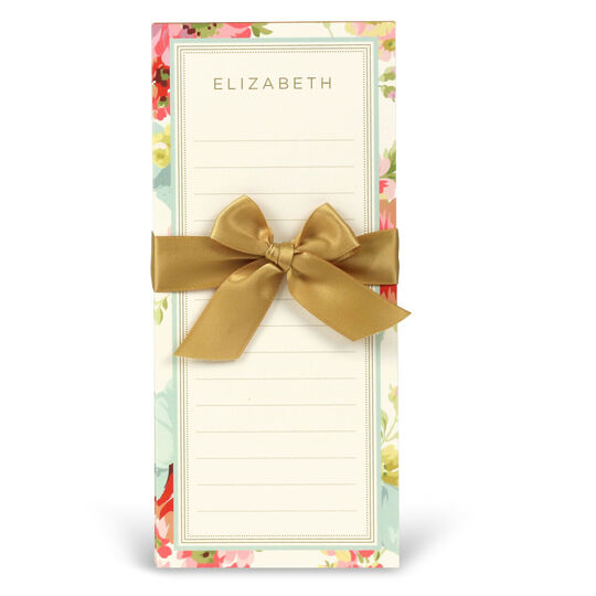 Ribbon Rose List Notepad Set