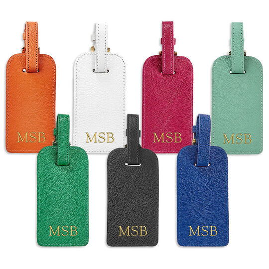 Personalized Classic Leather Luggage Tag