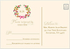 Flowery Wreath Reply Post Cards Image 2 of 3