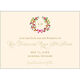 Flowery Wreath Save the Date Note Cards Image 1 of 2