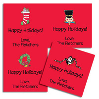 Red Christmas Gift Cards